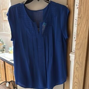 Daniel Rainn Royal Blue Women's Blouse